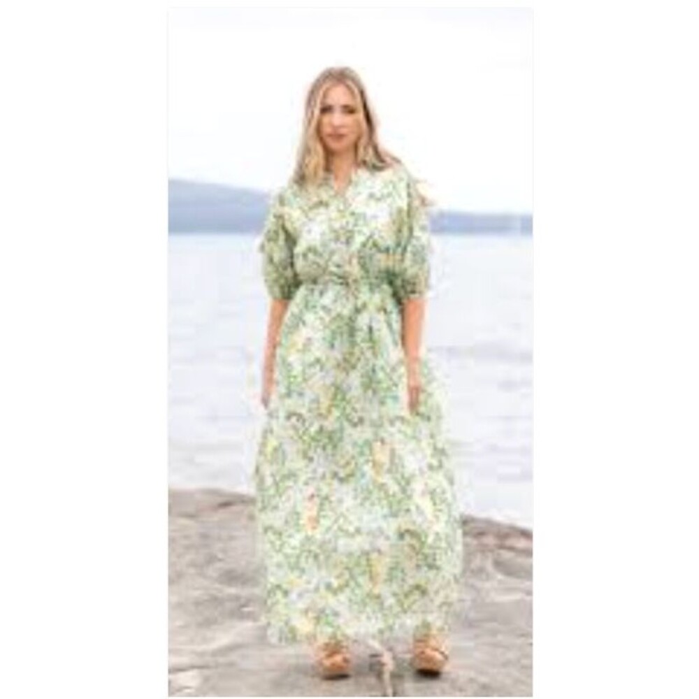 Augustine (Amaya)  by Kelly Coe Monet  Floral Maxi Shirt Dress NZ 8 (US 4) NWOT
